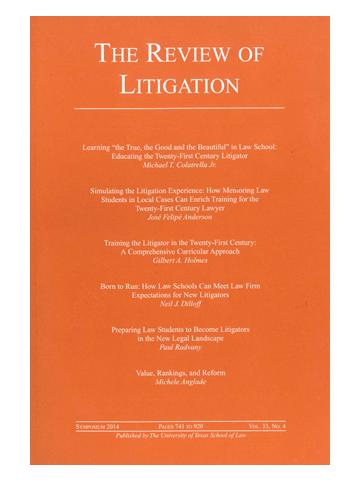 Cover of The Review of Litigation